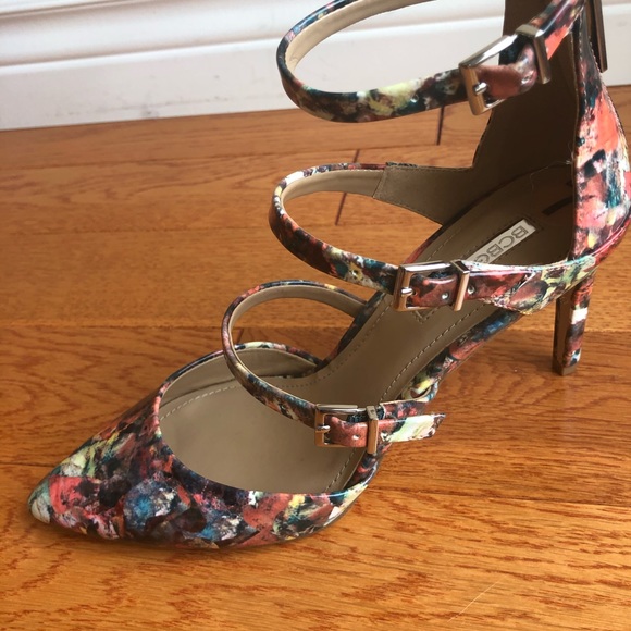 BCBGeneration Gladiator Buckle Strap Heel Shoes - Picture 2 of 16